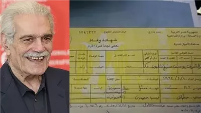 شهادة وفاه عمر الشريف تكشف لاول مره عن حقيقه الديانه